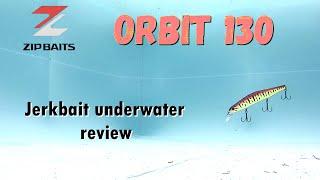 Fishing lure Zip Baits Orbit 130 Jerkbait underwater review