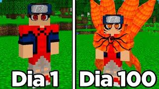 SOBREVIVI 100 DIAS no NARUTO JEDY MINECRAFT