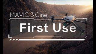 Dji Mavic 3 Cine  First use guidelines