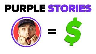 Purple Instagram Stories Make Money on Instagram