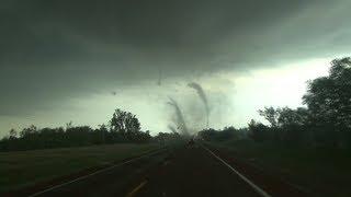 Andy Gabrielson Archive Multiple Vortex Tornadoes - Wakita OK - May 10 2010