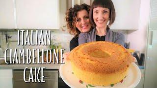 How to Make Homemade Italian Ciambellone  Traditional Italian Cake Recipe  Foodie Sisters in Italy