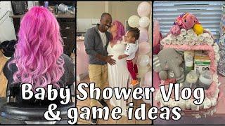 Baby Shower Vlog and Games Ideas 2022 black and white couple celebrate new mixed baby girl