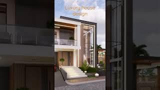 Luxury 2 storey modern house design with 4 bedroom and cozy swimming pool