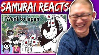 Japanese React to What my trip to Japan was like by Jaiden Animations  Samurai Dad