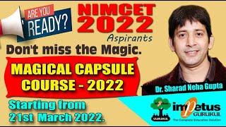 Impetus Gurukul Magical Capsule Course  NIMCET 2022 Exam  NIMCET Test Series