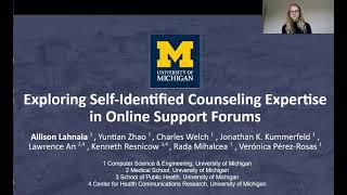 Exploring Self-Identified Counseling Expertise in Online Support Forums