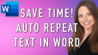 How to Auto Populate Repeating Text in Word - Simplify Letters & Contracts