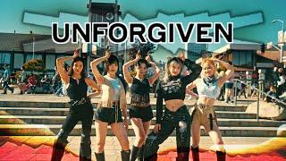 K-POP IN PUBLIC  ONE TAKE LE SSERAFIM 르세라핌 UNFORGIVEN dance cover  by @acey_dance