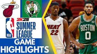 Boston Celtics vs Miami Heat HIGHLIGHTS   NBA 2K25 Summer League 