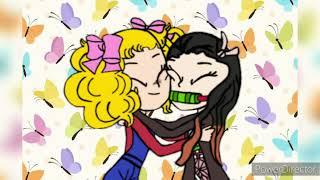 dibujo de candy y nezuko version equestria girl para mi hermanita @Janechanuwu