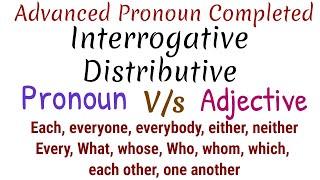 Difference between Interrogative Pronoun and Adjective  Daily Use English for All  English - Hindi