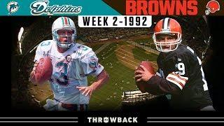 Marino & Kosar MAGIC on Monday Night Dolphins vs. Browns 1992 Week 2