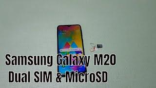 How to Insert SIM & MicroSD Card in Samsung Galaxy M20