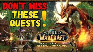 Dont Miss These ESSENTIAL Quests in WoW Season of Discovery