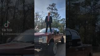 Trump Celebrates Iowa WIN by Spinning Dirt on Biden with 500HP F250 