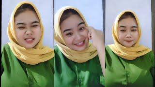 RECOMMEND‼️Live hijab style green dress