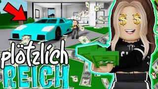 ich werde PLÖTZLICH REICH  in BROOKHAVEN  Roblox Roleplay Story RP DEUTSCH