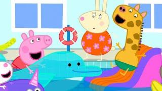 Inflatables Fun At The Indoor Swimming Pool   Peppa Pig Official Full Episodes