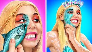 Oh nein Barbie ist eine Monster-Meerjungfrau  *Verrücktes Makeover von Puppe zu Partyfisch*