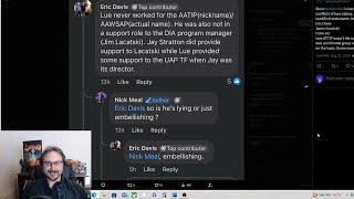 Lue Elizondo Never Worked for AATIP or AAWSAP says Eric Davis WTF?