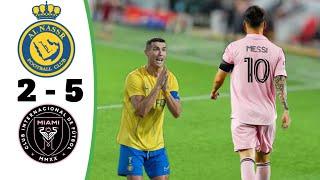 Al nassr vs Inter Miami  2-5 Highlights & All Goals 2023 HD Ronaldo rules Miami imagination