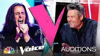 Todd Michael Halls Huge Range on Foreigners Juke Box Hero - Voice Blind Auditions