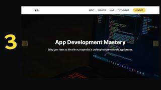 Design A Responsive Modern Website Using HTML CSS & JavaScript Part 3