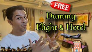 DUMMY Flight Ticket & Hotel Booking for FREE  How to book