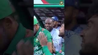 Captain Najmul Hossain Shantos jubilant celebration from the stands