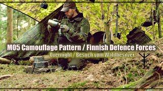 Waldbesitzer kommt Nachts vorbei  Neue Ausrüstung 2024  Bushcraft  M05 Finnish Camo