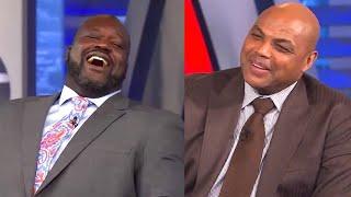 Charles Barkley makes Shaq Laugh MOMENTS