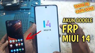 POCO X3 PRO AKUN GOOGLE  FRP BYPASS MIUI 14 TANPA PC DONE 100%