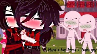 I kissed a boy  Pucca x Garu gay️‍ vercion meme Gacha Club Créditos a Ashehachi