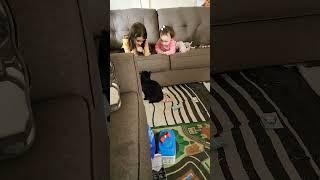 Baby Wants To Get Scratched By Cat? #reels #shortsvideo #shortvideo #baby #shorts #cat #fyp