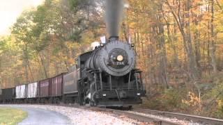 BIG TRAINS In Action # 2  Fall Steam Train Watching  Lots of Train DVDs for Kids