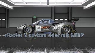 rF2 custom skin painting mit GIMP Teil 3 albedo map