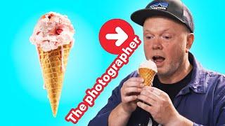 How to make and photograph ice cream that doesnt melt