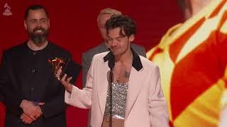 HARRY STYLES Wins Album Of The Year For ‘HARRYS HOUSE  2023 GRAMMYs Acceptance Speech