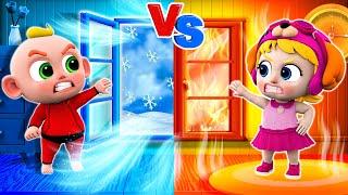 HOT vs COLD Song   Clumsy Little Helper   NEW  Funny Nursery Rhymes For Kids