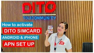 How to Activate DITO SIMCARD for Android and IOS Users  DITO SIM APN Set Up