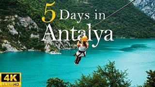 How to Spend 5 Days in ANTALYA Turkey  Traveling Antalya on a Budget