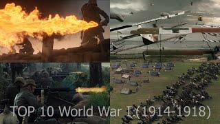 Top 10 EPIC World War I 1914-1918 massive battles movie scenes WW1