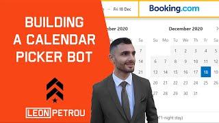 UiPath Selectors Advanced Tutorial  Calendar Picker Example