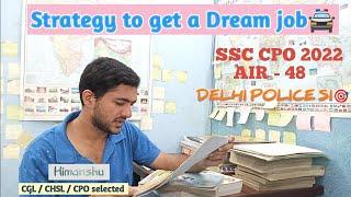 How I cleared ssc cpo in first attempt?? ssc cpo strategy ssc cpo kaise clear kre ssc cpo 2023