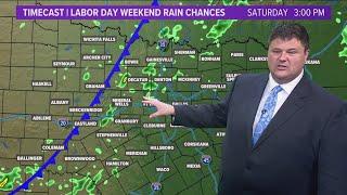 DFW Weather Scattered showers for Labor Day weekend cooler temperatures coming to North Texas