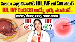 IUI & IVF Cost In Telugu  IUI And IVF Treatment For Pregnancy Problems in Telugu  Infertility