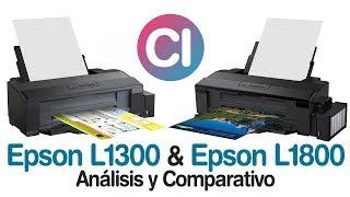 Epson L1300 vs Epson L1800 Análisis y Comparación