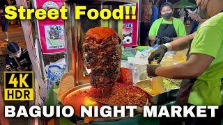 PHILIPPINES STREET FOOD TOUR 2024 - Baguio Night Market  Baguio City Nightlife Tour