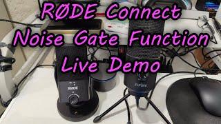 RØDE Connect Noise Gate Function Explained Live With The RODE NT-USB Mini Desktop Microphone